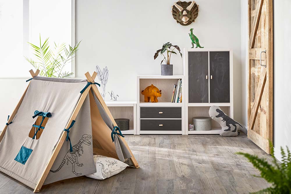 Kinzer-Zelt und Schränke - Lifetime Kidsroom